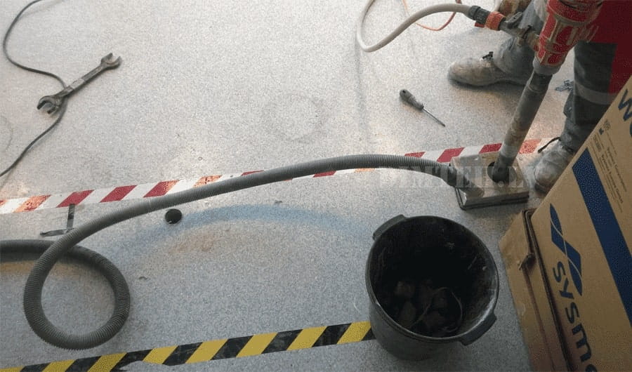 Dimanta urbšana grīdā